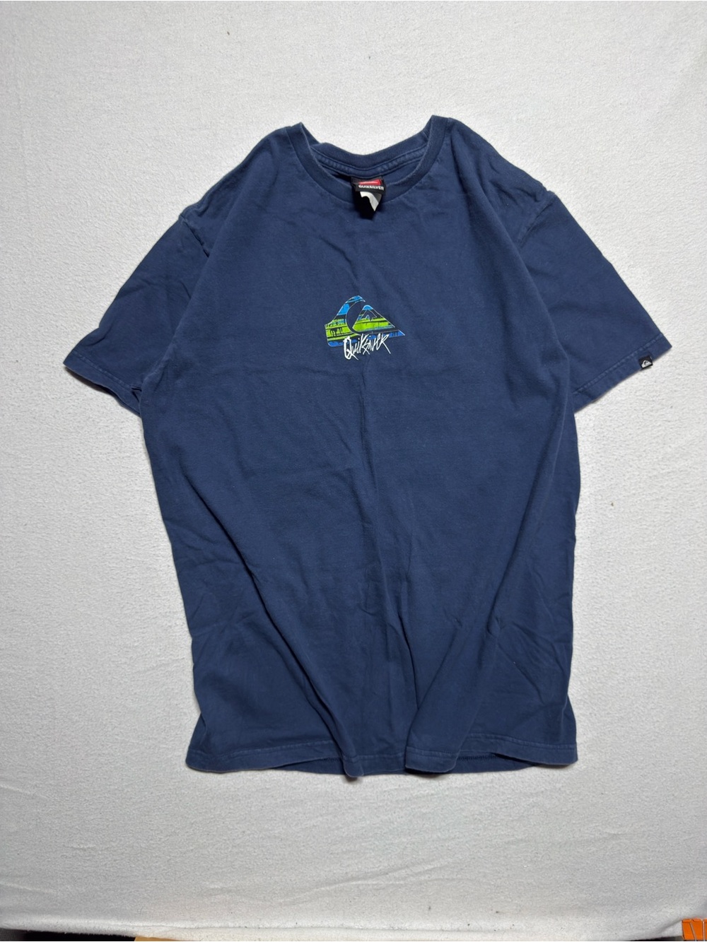 Vintage 2000s Quiksilver Graphic Short Sleeve Tee in Blue